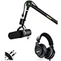 Shure Deluxe Articulating Desktop Mic Boom Stand With SM7B Microphone, SRH440A Headphones and 15' XLR Cable