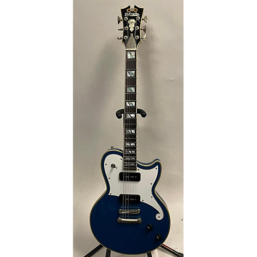 D'Angelico Deluxe Atlantic Solid Body Electric Guitar Blue Sapphire
