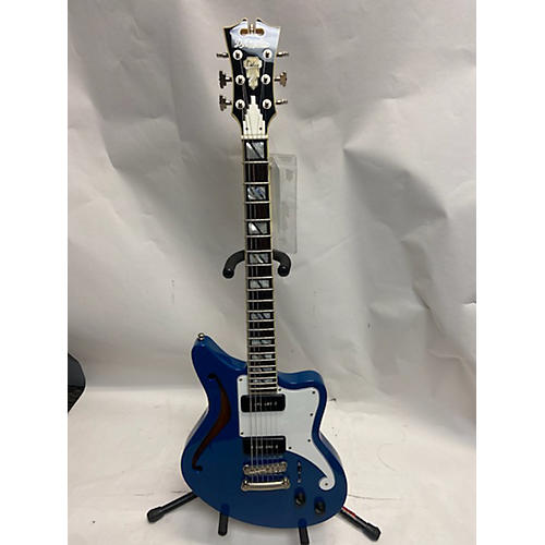 D'Angelico Deluxe Bedford SH Hollow Body Electric Guitar Blue Sapphire