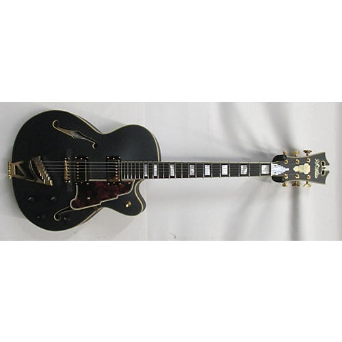 D'Angelico Deluxe DH Hollow Body Electric Guitar matte black