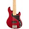 Deluxe Dimension Bass V Maple Fingerboard Five-String Electric Bass Guitar Level 2 Transparent Crimson Red 888365917337