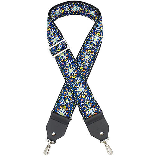 Henry Heller Deluxe Jacquard Banjo Strap Blue
