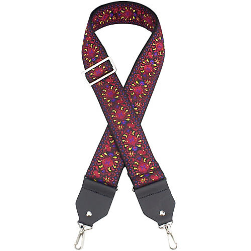 Henry Heller Deluxe Jacquard Banjo Strap Red