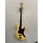 Used Fender Deluxe Jazz Bass Electric Bass Guitar Yellow