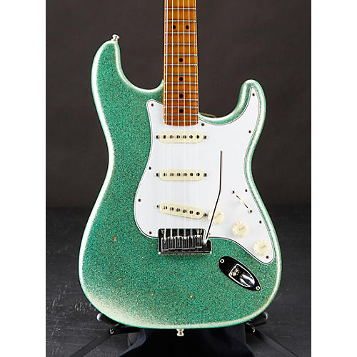 fender stratocaster green sparkle