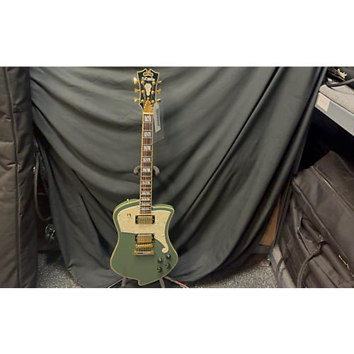 D'Angelico Deluxe Ludlow Solid Body Electric Guitar Hunter Green