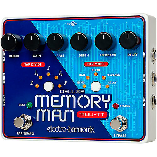 Electro-Harmonix Deluxe Memory Man 1100-TT Guitar Effects Pedal Condition 1 - Mint