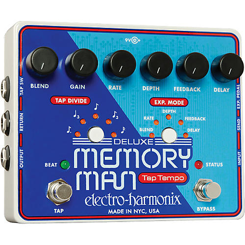 Deluxe Memory Man with Tap Tempo Delay Guitar Effects Pedal