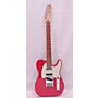 Used Fender Deluxe Nashville Telecaster Solid Body Electric Guitar Fiesta Red