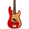 Deluxe P Bass Special 4-String Bass Level 1 Chrome Red Rosewood Fretboard