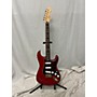 Used Fender Deluxe Players Stratocaster Solid Body Electric Guitar Red