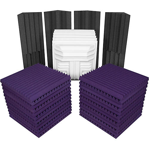 Auralex Deluxe Plus Roominator Kit 38-Pack Charcoal/Purple