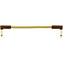 Fender Deluxe Series Angle to Angle Instrument Cable 6 in. Yellow Tweed