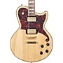 D'Angelico Deluxe Series Atlantic Swamp Ash Electric Guitar with Stopbar Tailpiece Natural Swamp Ash