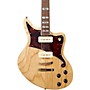 D'Angelico Deluxe Series Bedford Electric Guitar with P-90s and Stopbar Tailpiece Natural Swamp Ash