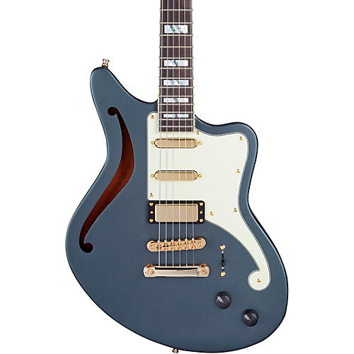 D'Angelico Deluxe Series Bedford SH Limited-Edition Electric Guitar Matte Charcoal