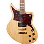 D'Angelico Deluxe Series Bedford Swamp Ash Electric Guitar with Seymour Duncan Pickups and Stopbar Tailpiece Natural Swamp Ash