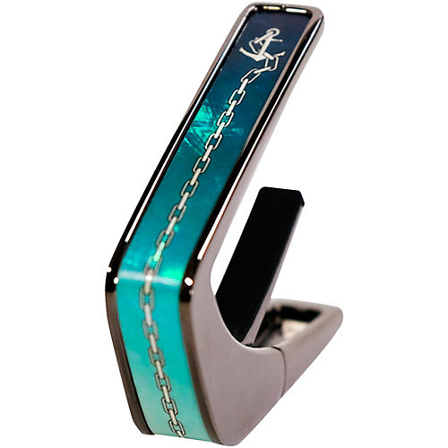 Thalia Deluxe Series Black Chrome Guitar Capo Fouled Anchor