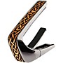 Thalia Deluxe Series Black Chrome Guitar Capo Hawaiian Koa Celtic Knot