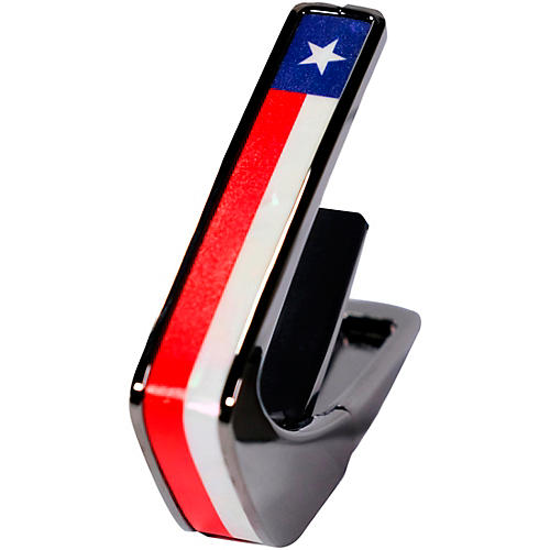 Thalia Deluxe Series Black Chrome Guitar Capo Texas Lone Star