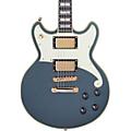 D'Angelico Deluxe Series Brighton Limited-Edition Solidbody Electric Guitar with USA Seymour Duncan Humbuckers and Stopbar Tailpiece Matte Surf GreenMatte Charcoal
