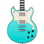 D'Angelico Deluxe Series Brighton Limited-Edition Solidbody Electric Guitar with USA Seymour Duncan Humbuckers and Stopbar Tailpiece Matte Surf Green