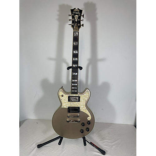 D'Angelico Deluxe Series Brighton Stop Bar Tailpiece Solid Body Electric Guitar DESERT GOLD