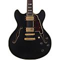 D'Angelico Deluxe Series DC Semi-Hollowbody Electric Guitar with Custom Seymour Duncan Pickups and Stopbar Tailpiece Condition 2 - Blemished Midnight Matte 190839694966Condition 2 - Blemished Midnight Matte 190839694966