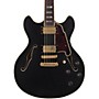 Open-Box D'Angelico Deluxe Series DC Semi-Hollowbody Electric Guitar with Custom Seymour Duncan Pickups and Stopbar Tailpiece Condition 2 - Blemished Midnight Matte 190839694966