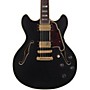 Open-Box D'Angelico Deluxe Series DC Semi-Hollowbody Electric Guitar with Custom Seymour Duncan Pickups and Stopbar Tailpiece Condition 2 - Blemished Midnight Matte 190839820693