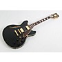 Open-Box D'Angelico Deluxe Series DC Semi-Hollowbody Electric Guitar with Custom Seymour Duncan Pickups and Stopbar Tailpiece Condition 3 - Scratch and Dent Midnight Matte 194744335037