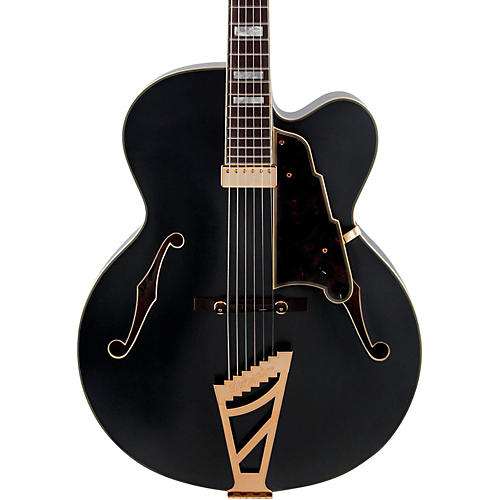 D'Angelico Deluxe Series EXL-1 Hollowbody Electric Guitar with Seymour Duncan Floating Pickup and Stairstep Tailpiece Condition 2 - Blemished Midnight Matte 190839791610