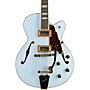 D'Angelico Deluxe Series Limited Edition 175 Hollowbody Electric Guitar with TV Jones Pickups and Bigsby B-30 Matte Powder Blue Tortoise Pickguard