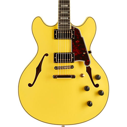 D'Angelico Deluxe Series Limited-Edition DC Hollowbody Ebony Fingerboard Electric Guitar Condition 2 - Blemished Electric Yellow 194744925610