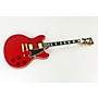 Open-Box D'Angelico Deluxe Series Limited Edition DC Non F-Hole Semi-Hollowbody Electric Guitar Condition 3 - Scratch and Dent Matte Cherry, Tortoise Pickguard 194744882425
