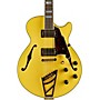 D'Angelico Deluxe Series Limited Edition SS Semi-Hollow Electric Guitar with Custom Seymour Duncan Pickups and Stairstep Tailpiece Electric Yellow Tortoise Pickguard