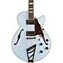 D'Angelico Deluxe Series Limited Edition SS Semi-Hollow Electric Guitar with Custom Seymour Duncan Pickups and Stairstep Tailpiece Matte Powder Blue Tortoise Pickguard