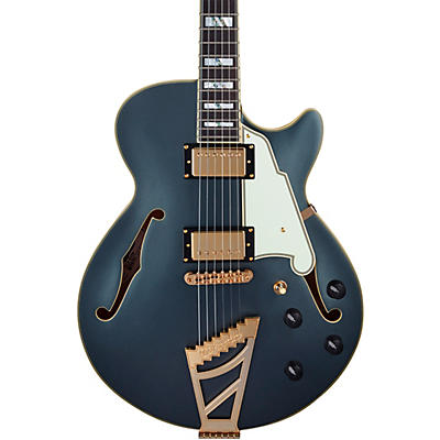 D'Angelico Deluxe Series SS Semi-Hollow Electric Guitar USA Seymour Duncan Humbuckers Stairstep Tailpiece