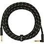 Fender Deluxe Series Straight to Angle Instrument Cable - 15 ft. Black Tweed