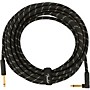 Fender Deluxe Series Straight to Angle Instrument Cable - 25 ft. Black Tweed