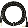 Fender Deluxe Series Straight to Angle Instrument Cable 15 ft. Black Tweed