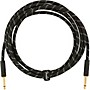 Fender Deluxe Series Straight to Straight Instrument Cable - 10 ft. Black Tweed