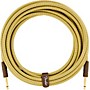 Fender Deluxe Series Straight to Straight Instrument Cable 10 ft. Yellow Tweed