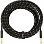 Fender Deluxe Series Straight to Straight Instrument Cable 25 ft. Black Tweed