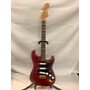 Used Fender Deluxe Stratocaster Solid Body Electric Guitar Red
