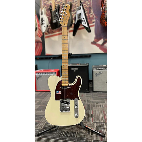 Fender Deluxe Telecaster Solid Body Electric Guitar Metallic White