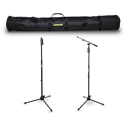 Shure Deluxe Tripod Mic Stand Pistol Grip Set With Carrying Bag