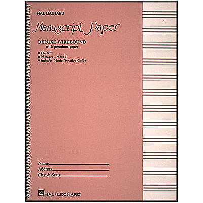 Hal Leonard Deluxe Wirebound Premium Manuscript Paper