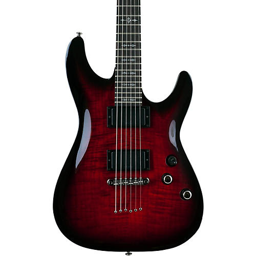 Schecter Guitar Research Demon-6 Electric Guitar Condition 2 - Blemished Crimson Red Burst 197881137182