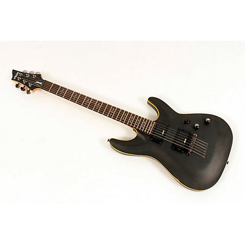 Schecter Guitar Research Demon-6 Electric Guitar Condition 3 - Scratch and Dent Satin Aged Black 197881108212